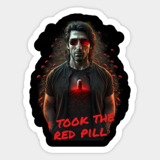 Red Pill Dude Sticker